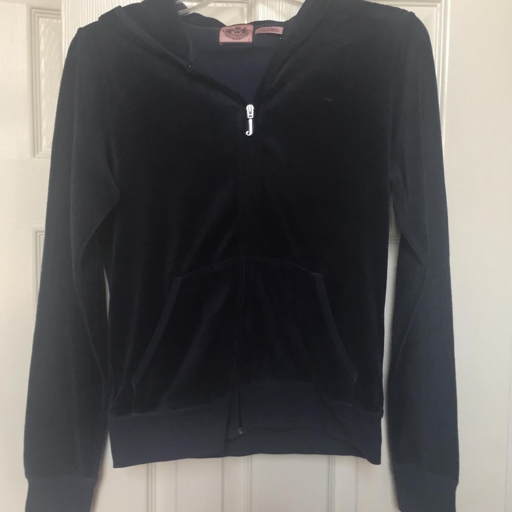Navy hooded jacket - Picture 1 of 2